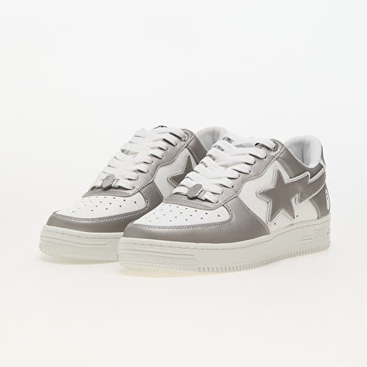 Silver bapesta clearance