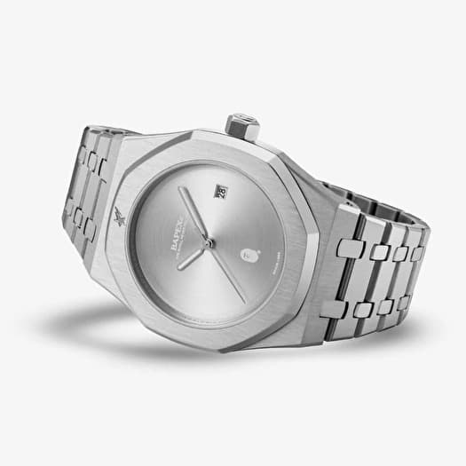 BAPEX A BATHING APE 腕時計 シルバー A BATHING APE（アベイシングエイプ） 腕時計 TYPE 6 BAPEX メンズ
