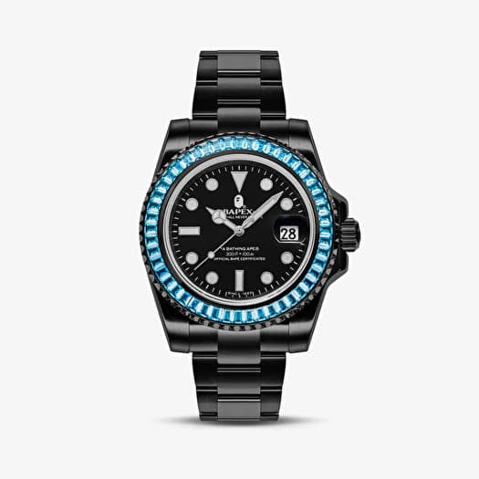 Watch A BATHING APE Type 1 Bapex Crystal Stone Watches Green