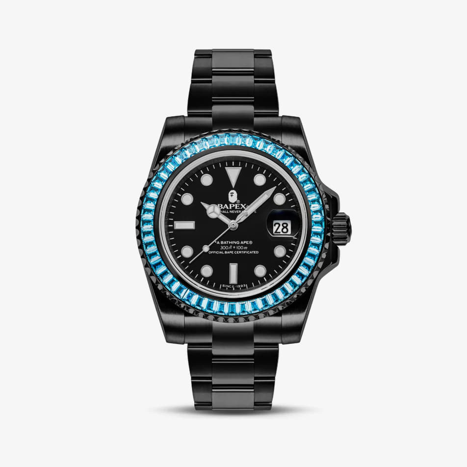 Годинники A BATHING APE Type 1 Bapex Crystal Stone Watches Green