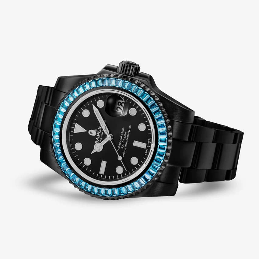 Годинники A BATHING APE Type 1 Bapex Crystal Stone Watches Green