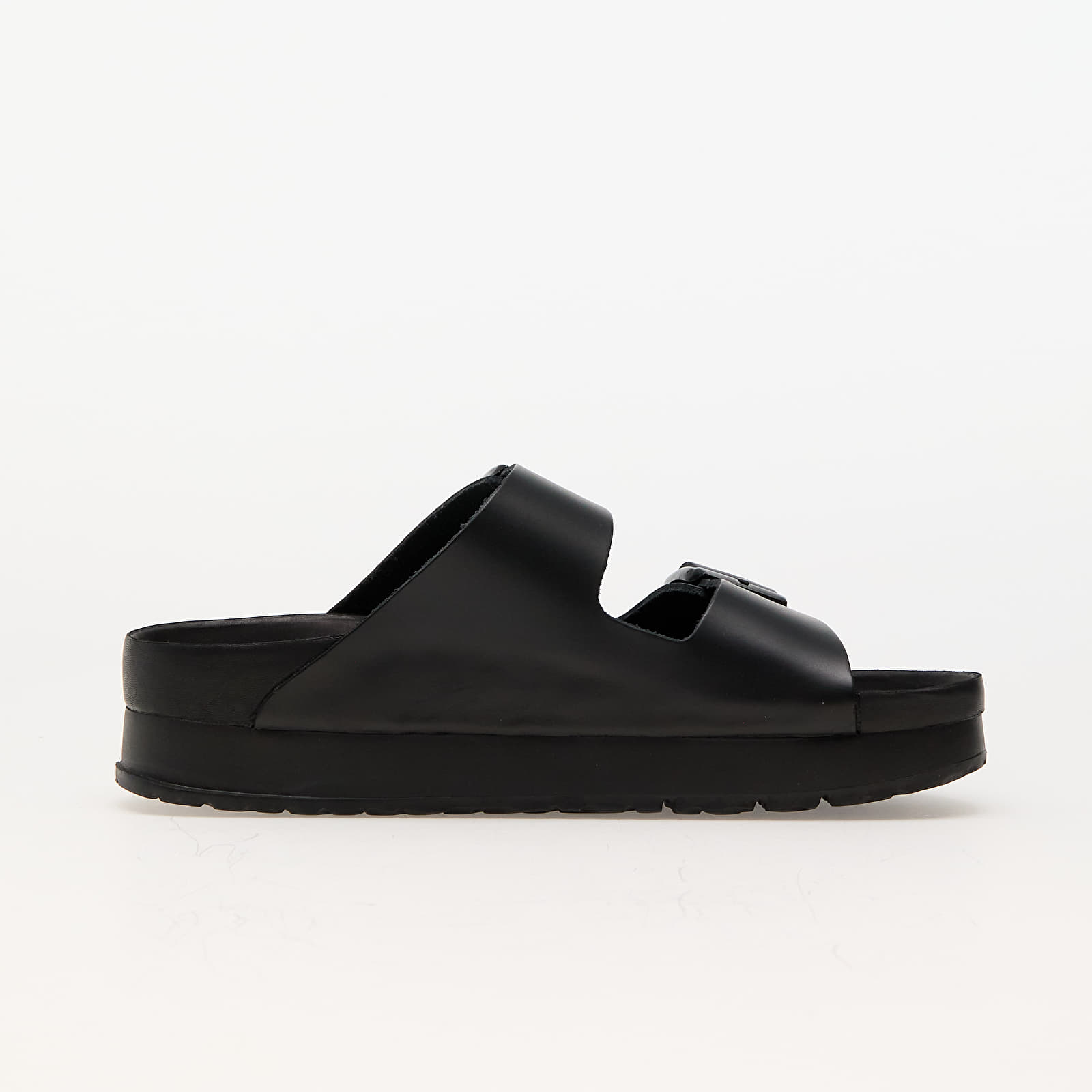 Buty damskie Birkenstock Arizona PAP Flex Platform Natural Leather Black