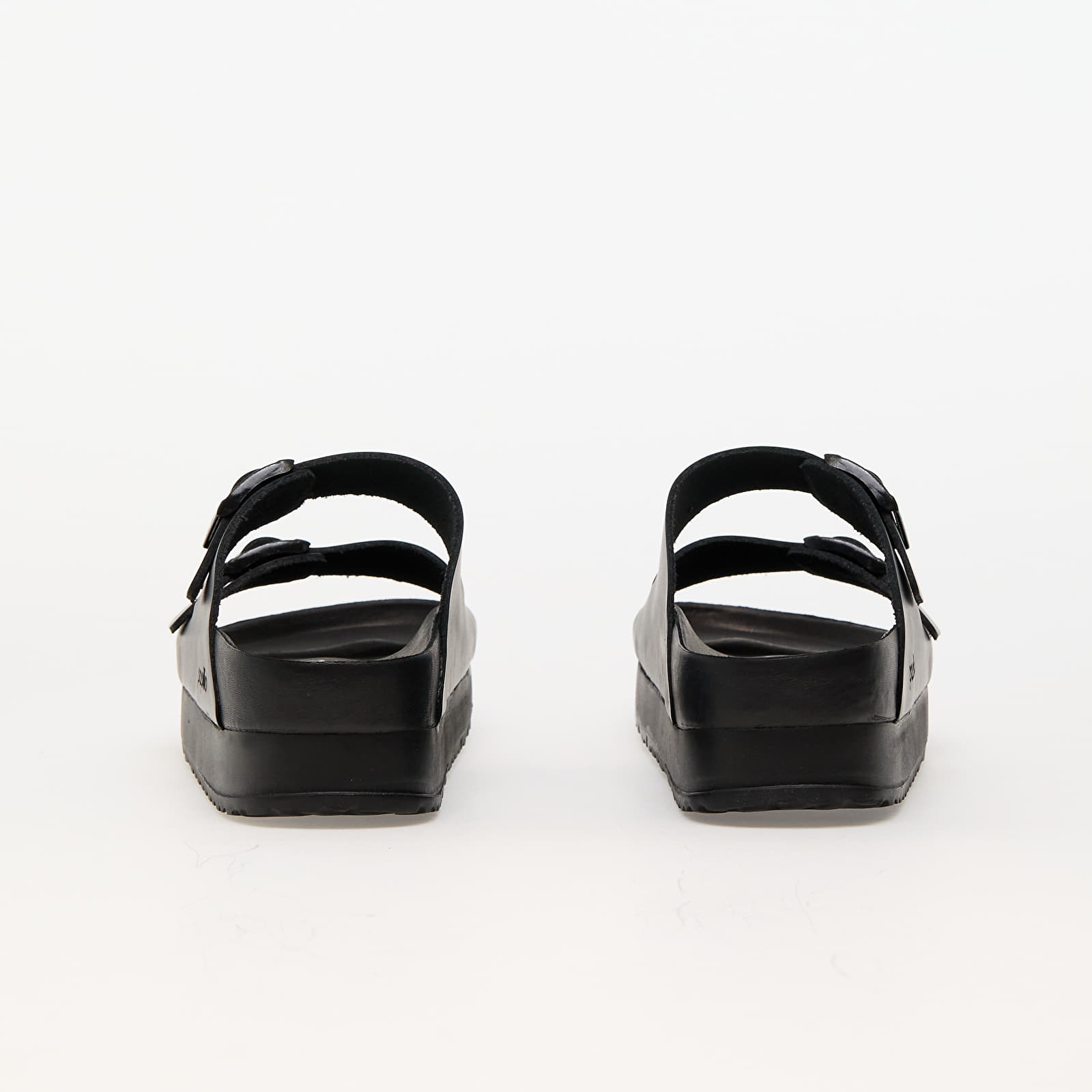 Buty damskie Birkenstock Arizona PAP Flex Platform Natural Leather Black