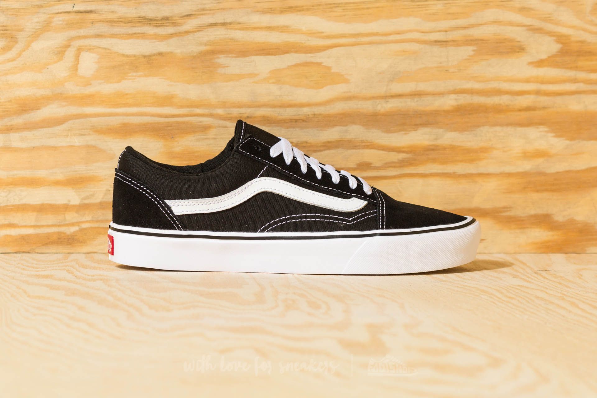 Vans old skool lite (suede/canvas) black/white discount