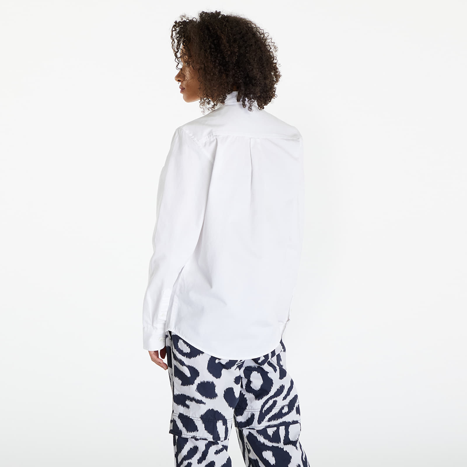 Koszule Carhartt WIP Long Sleeve Madison Shirt UNISEX White/ Black