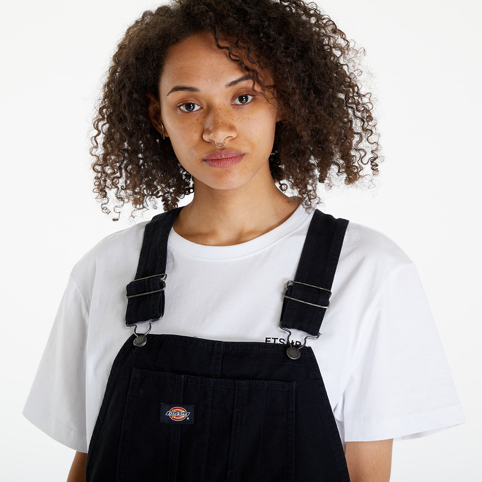 Rövidnadrágok Dickies Duck Canvas Short Bib Stone Washed Black