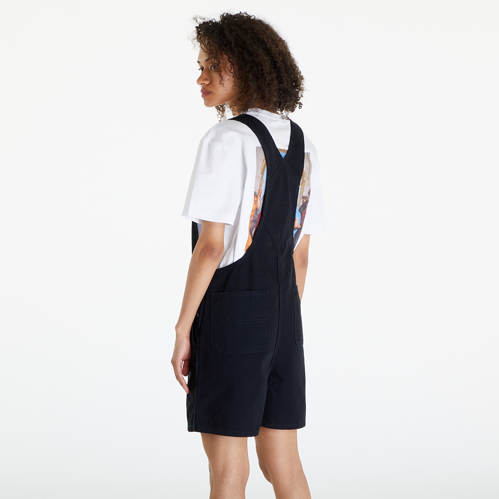 Rövidnadrágok Dickies Duck Canvas Short Bib Stone Washed Black