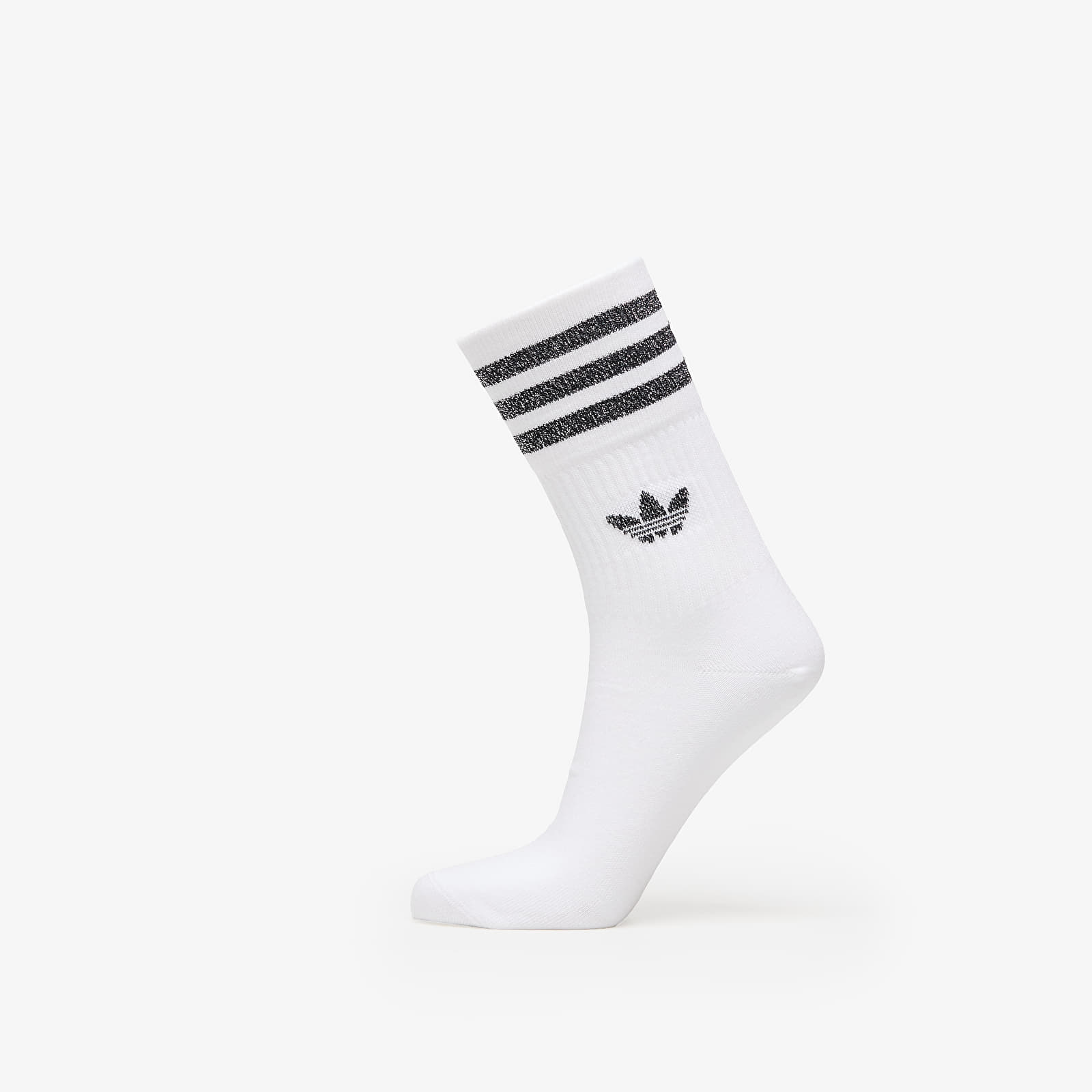 Skarpetki adidas Mid-Cut Glitter Crew Socks 2-Pack White/ Grey Two/ Black