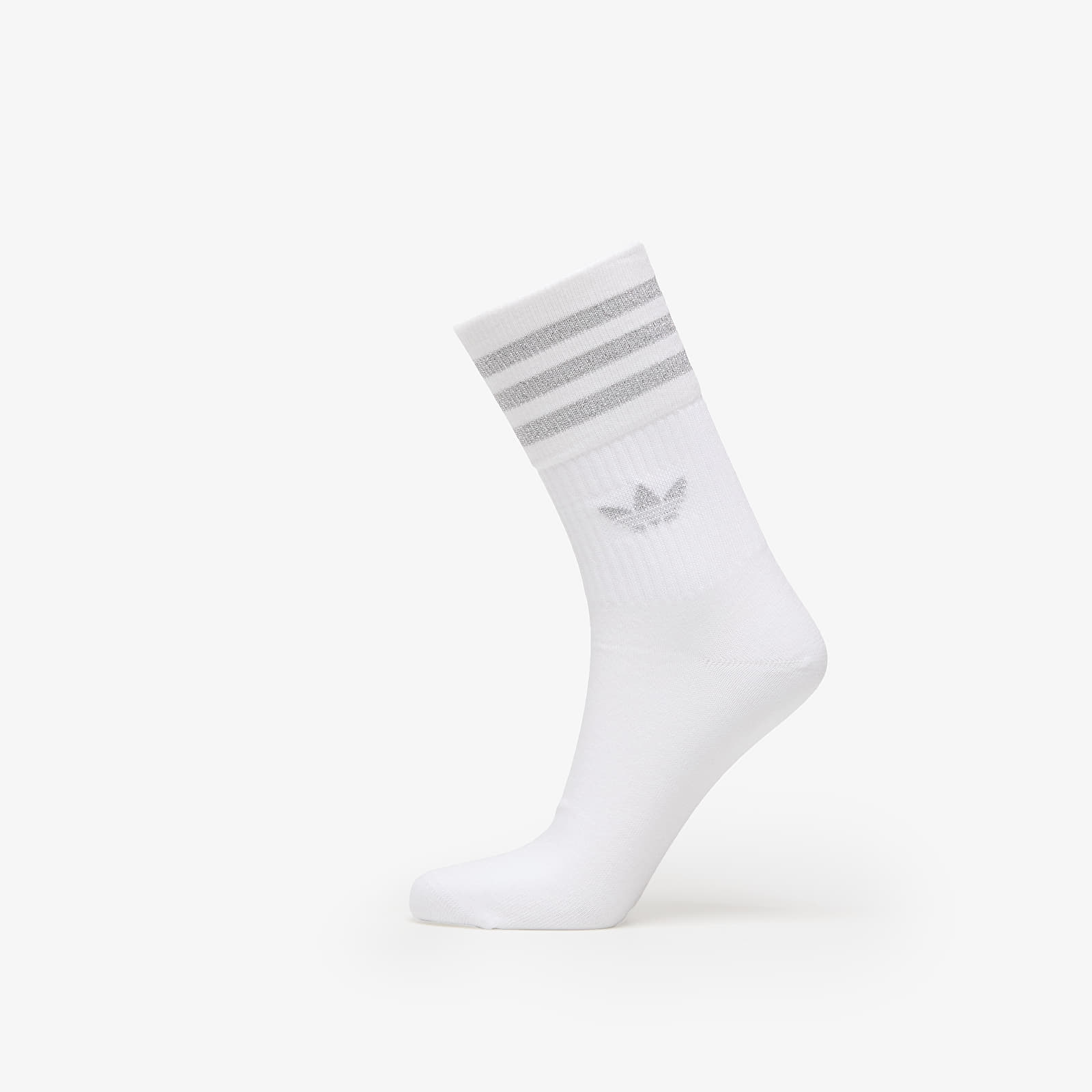 Skarpetki adidas Mid-Cut Glitter Crew Socks 2-Pack White/ Grey Two/ Black
