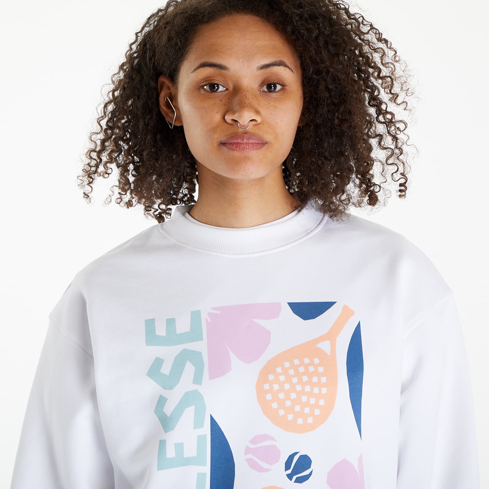 Hupparit ja collegepaidat Ellesse Rosiello Sweatshirt White