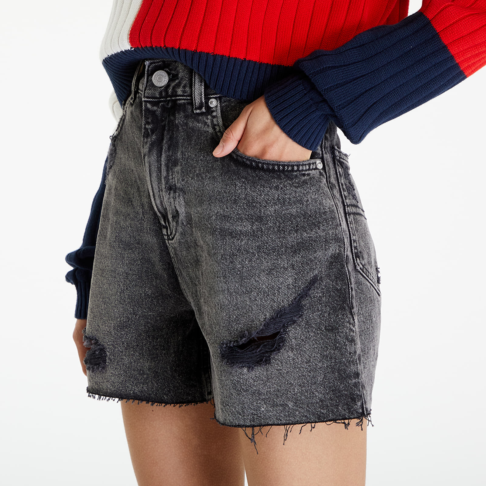 Szorty Tommy Jeans Mom Uh Short Denim