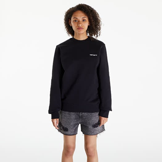 Carhartt WIP Script Embroidery Sweatshirt UNISEX Black/ White