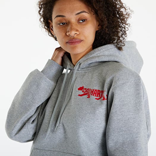 Carhartt heather grey hoodie top