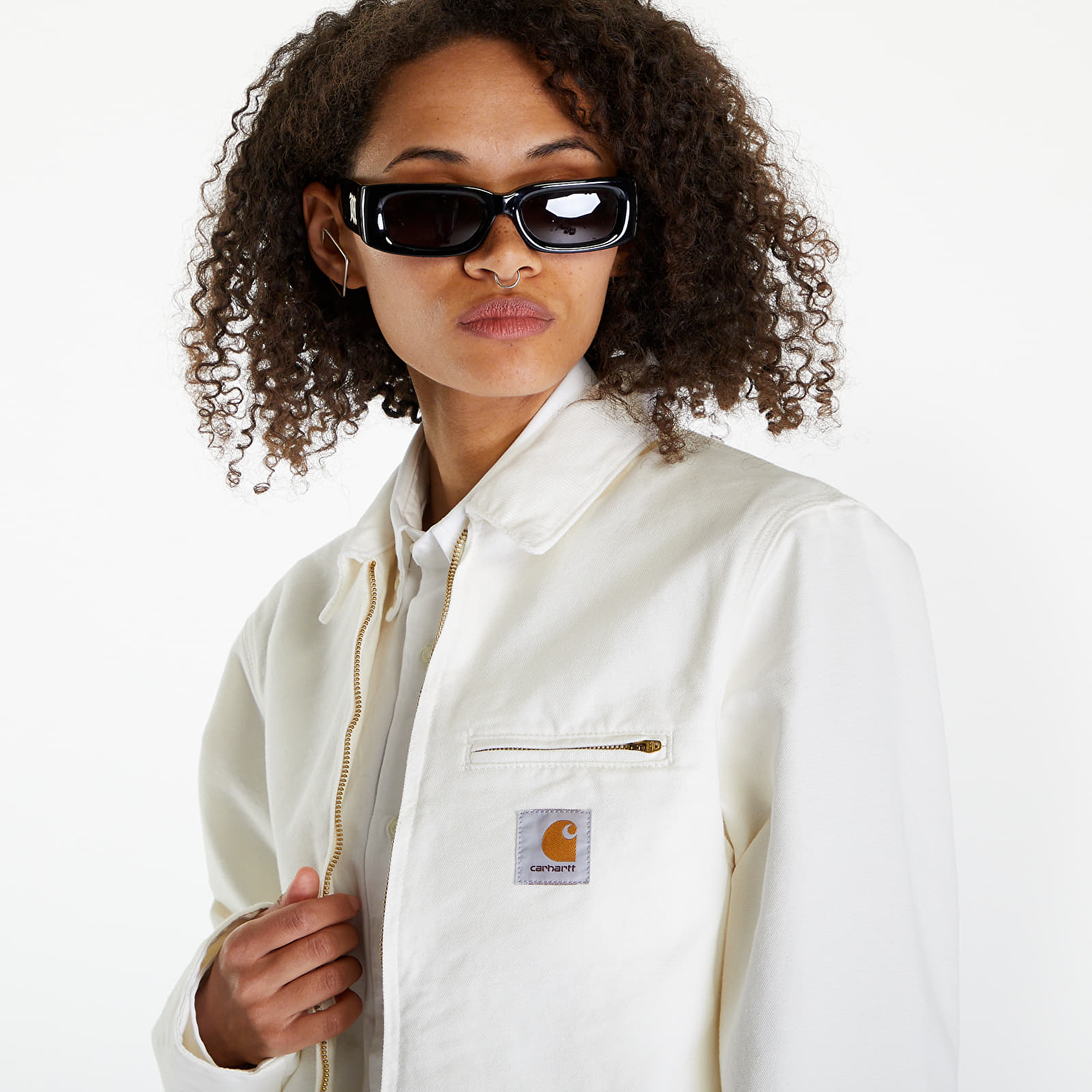 Kurtki Carhartt WIP Detroit Jacket UNISEX Wax/ Wax Rinsed