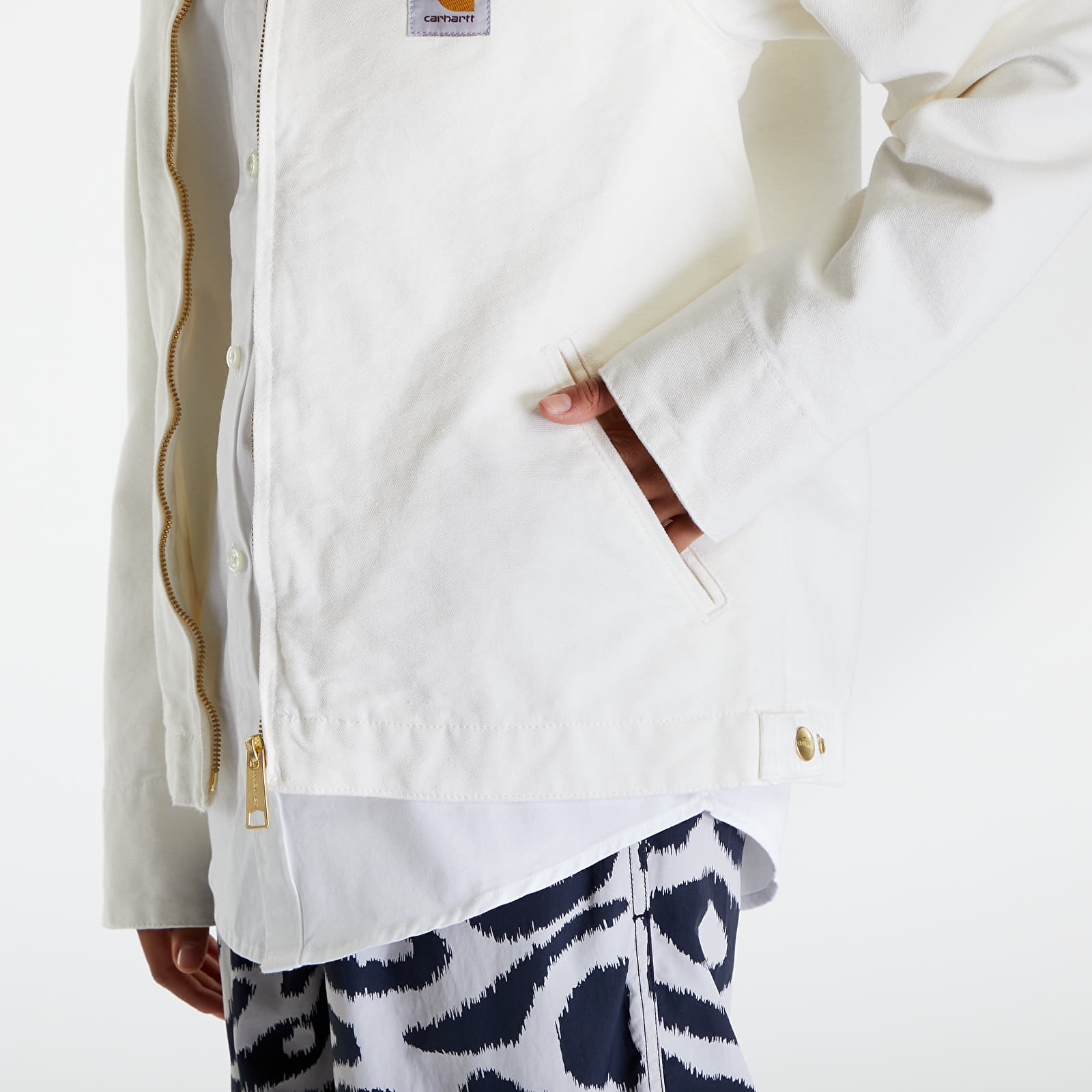 Kurtki Carhartt WIP Detroit Jacket UNISEX Wax/ Wax Rinsed
