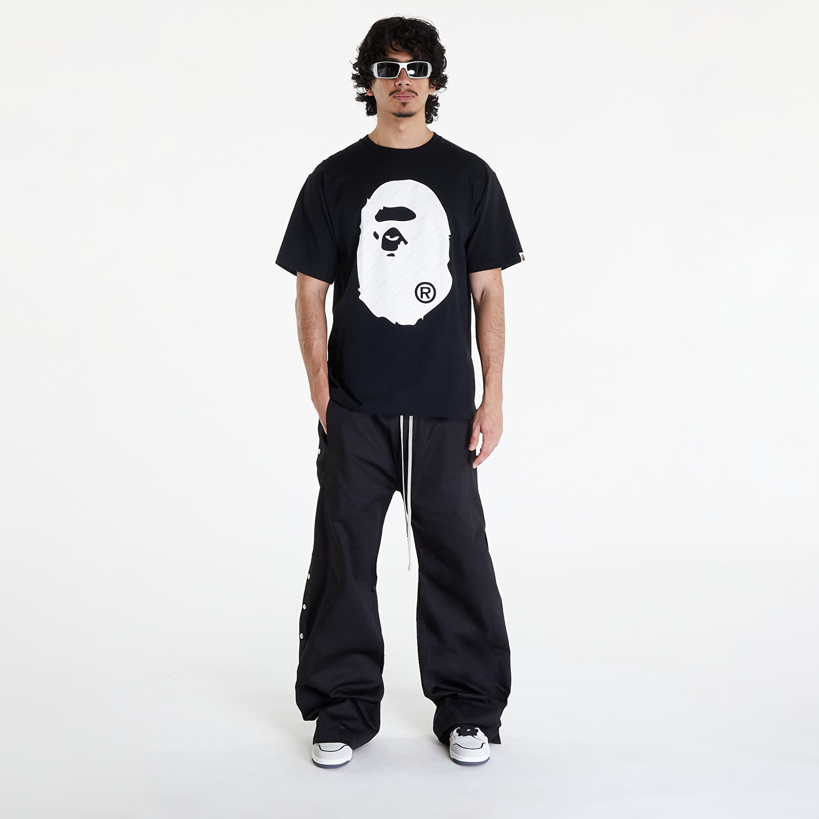 スーパーセール タイムセール 時間 Koszulki A BATHING APE Bape Hexagram Big Ape Head Tee Black トップス