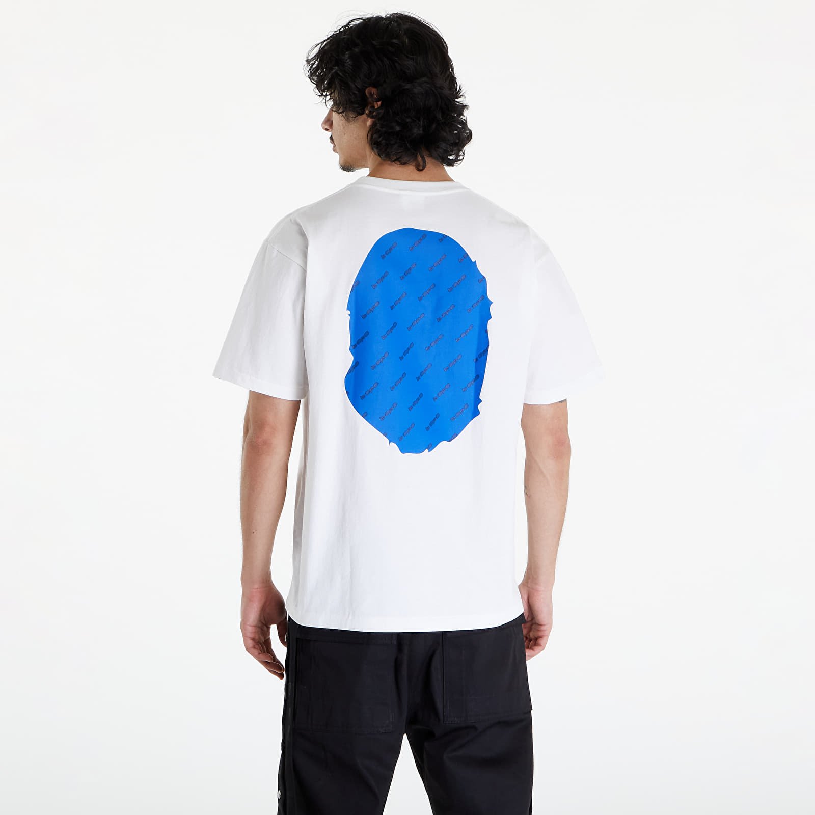 T-Shirts A BATHING APE Bape Hexagram Big Ape Head Tee White
