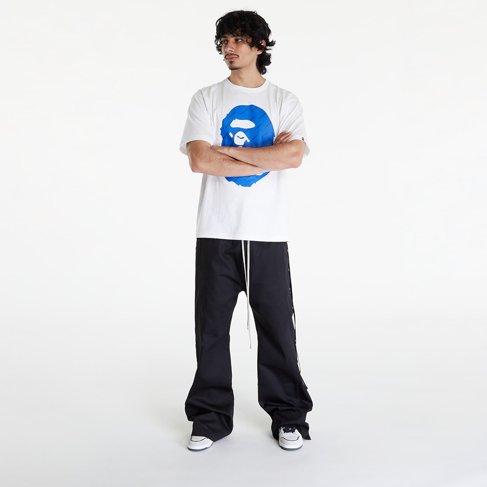 T-Shirts A BATHING APE Bape Hexagram Big Ape Head Tee White