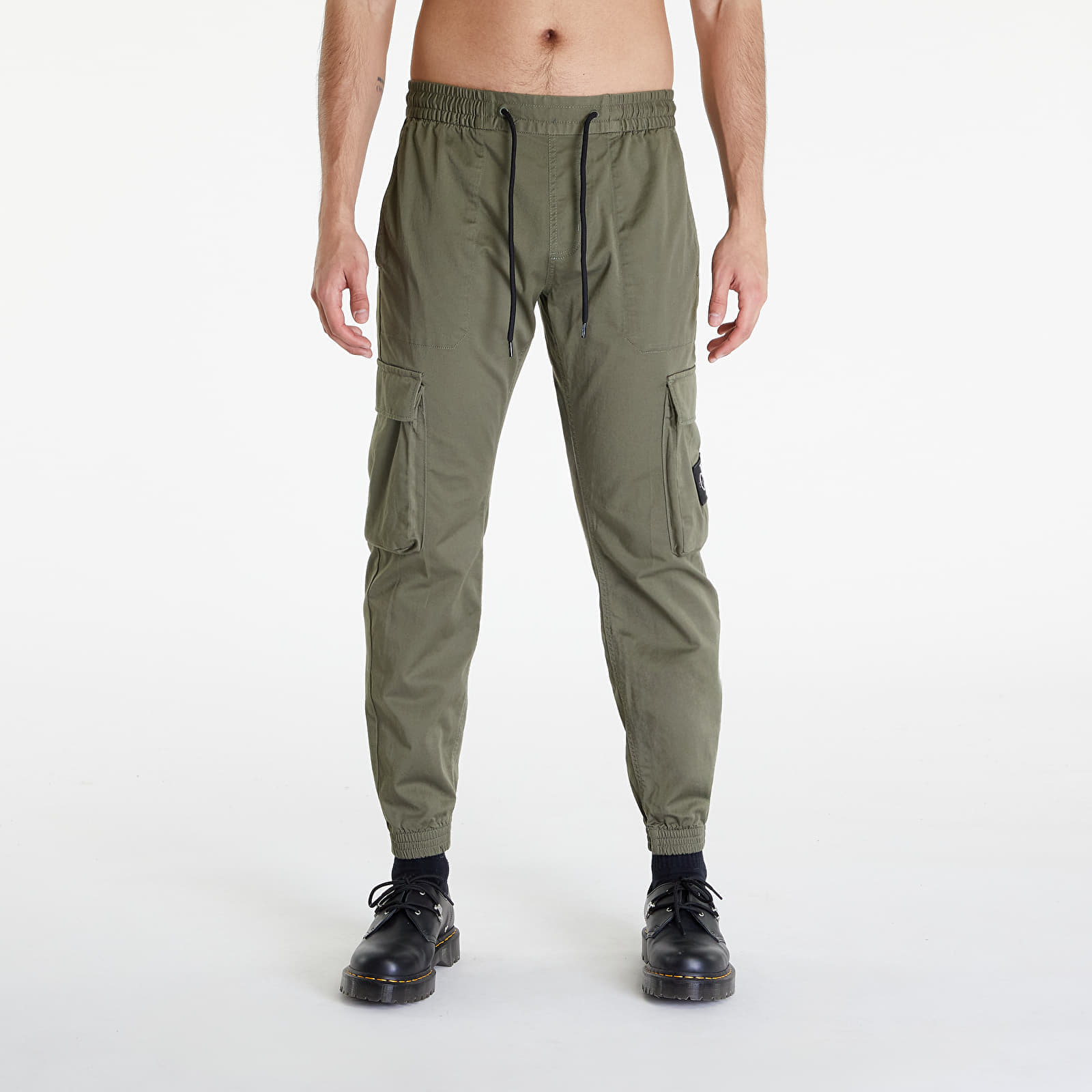 Дънки и панталони Calvin Klein Jeans Skinny Washed Cargo Pants Green