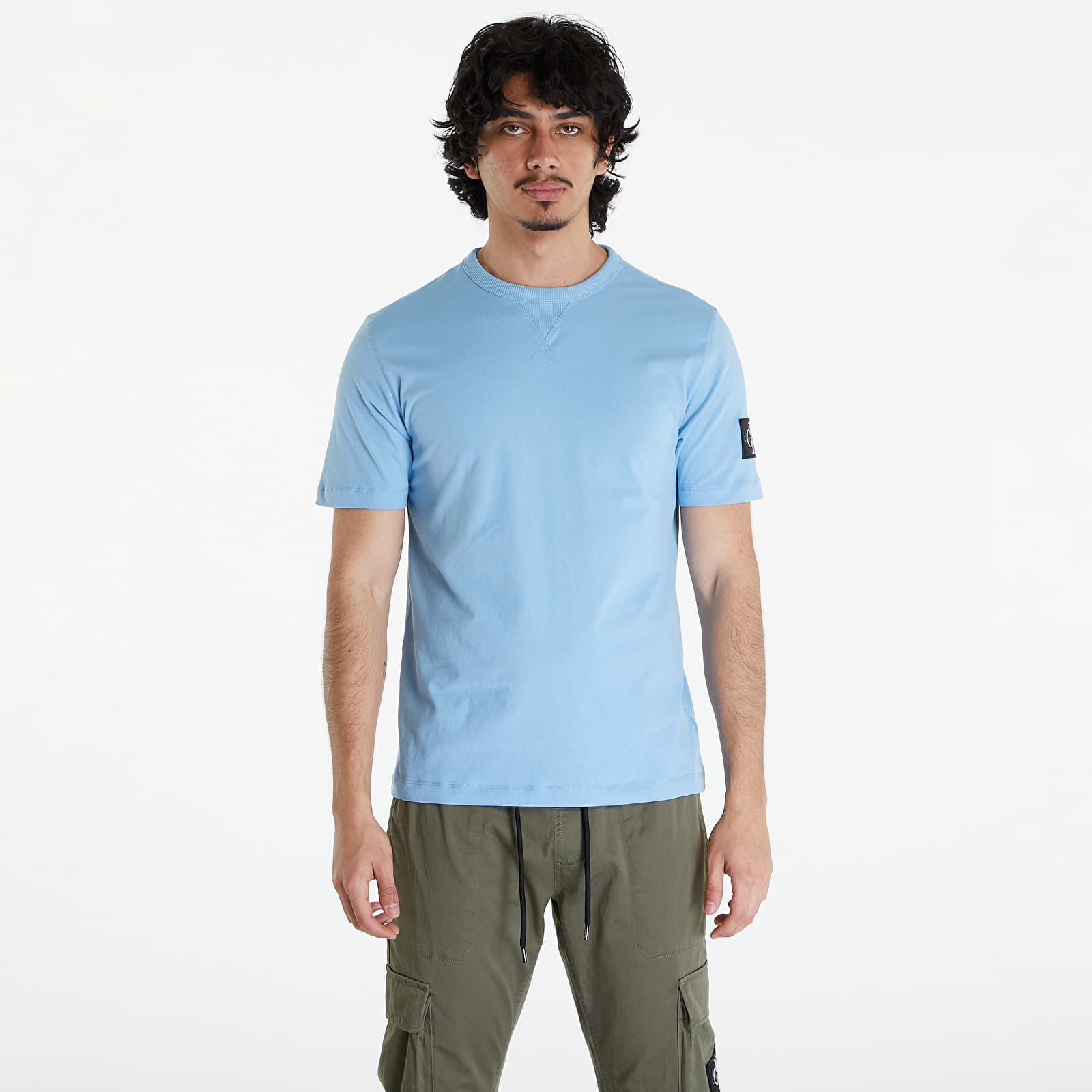 Trička Calvin Klein Jeans Badge Regular T-Shirt Dusk Blue