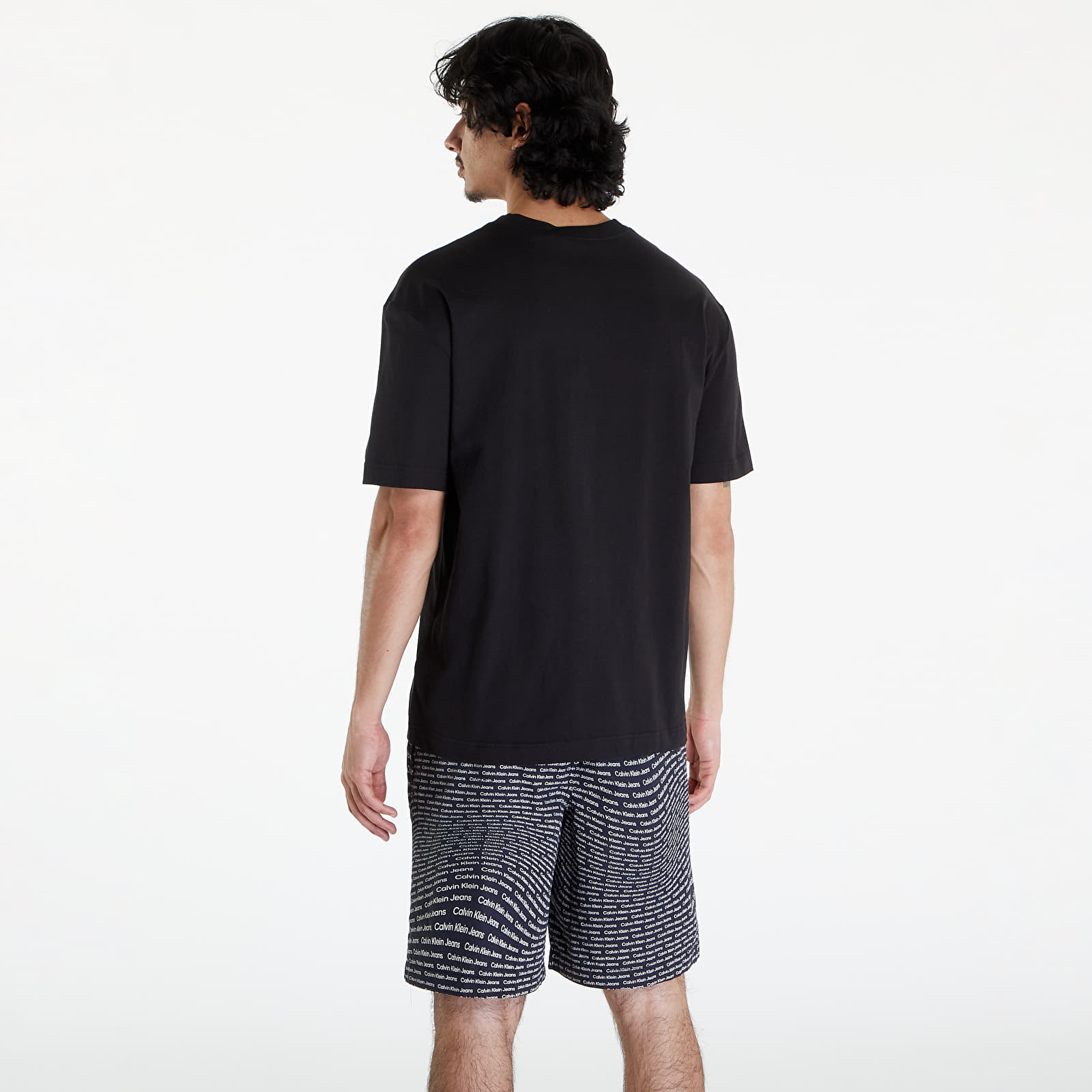 Trička Calvin Klein Jeans Circle Frequency Logo T-Shirt Black