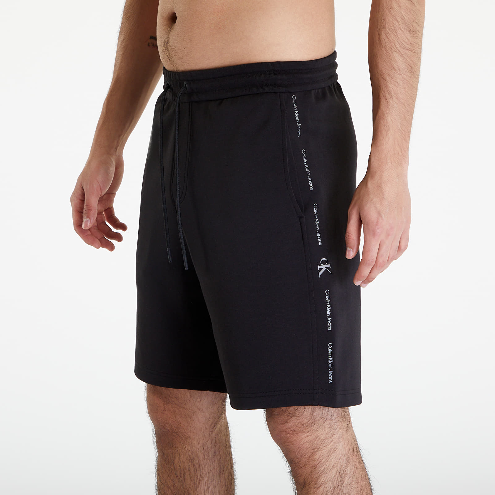Pantaloncini Calvin Klein Jeans Logo Repeat Shorts Black