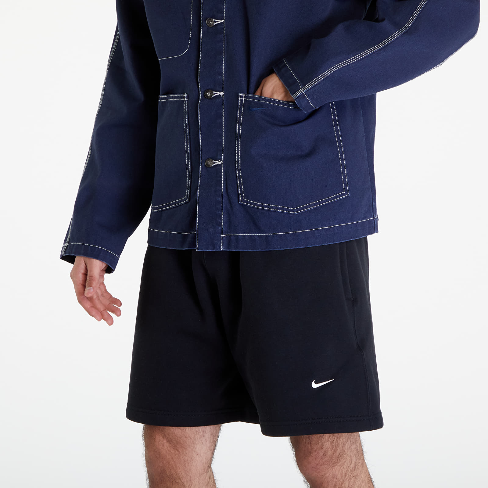 Jakker Nike Life Men's Chore Coat Obsidian/ Obsidian