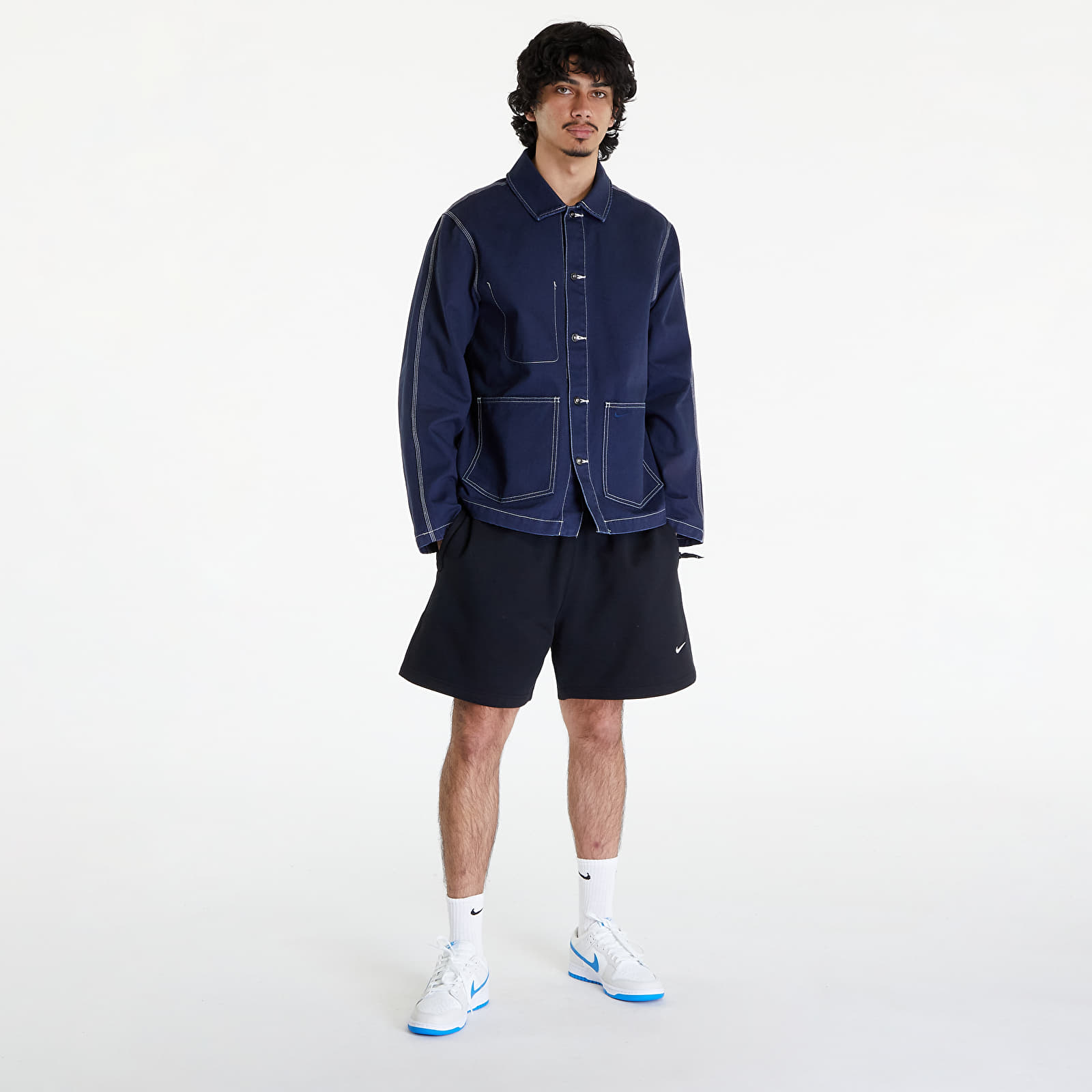 Jakker Nike Life Men's Chore Coat Obsidian/ Obsidian