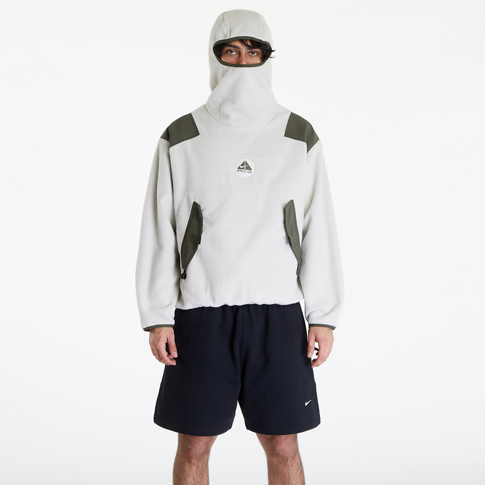 Суитшърти Nike ACG Men’s Balaclava Retro Fleece Pullover UNISEX Light Bone/ Cargo Khaki/ Black/ Cargo Khaki