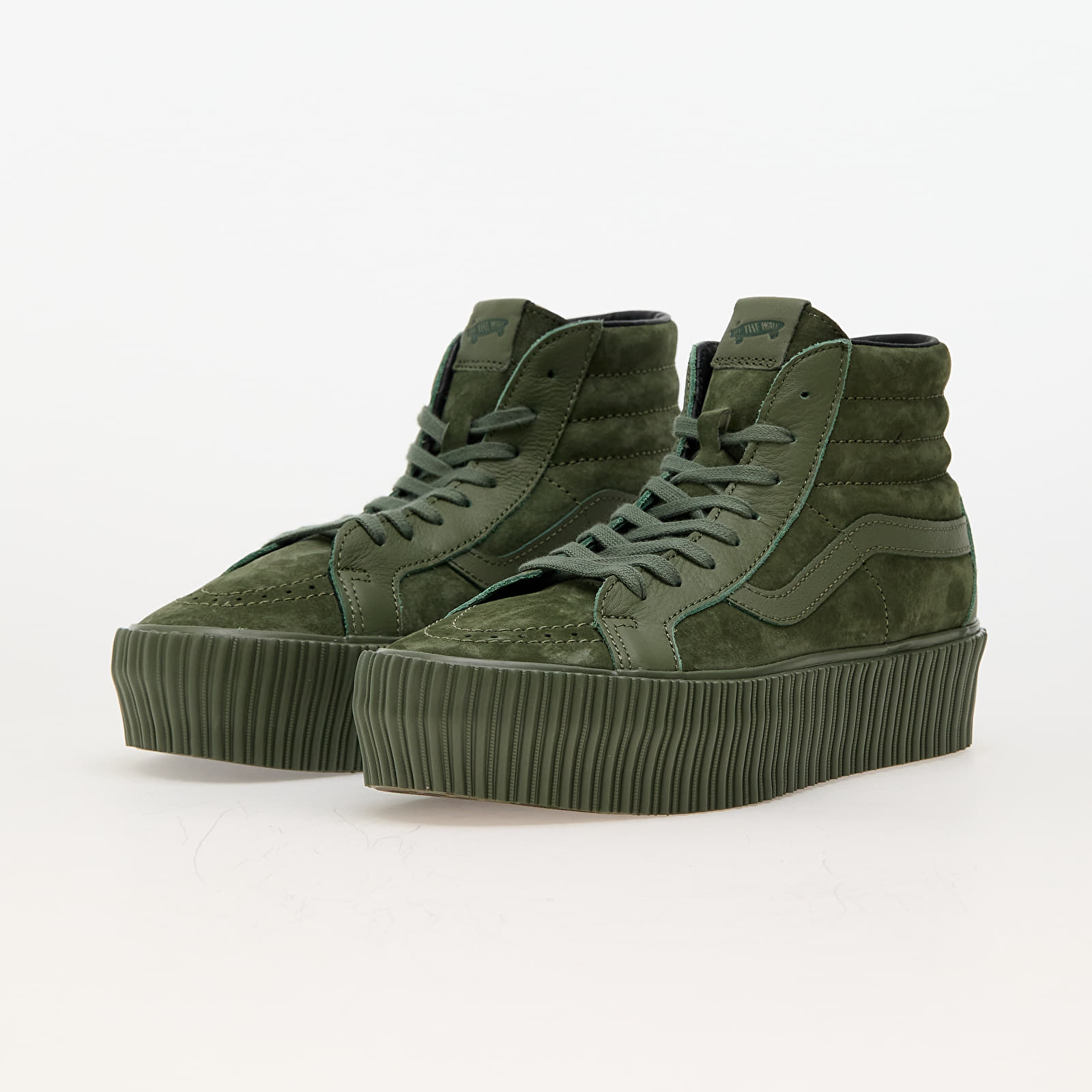 Herren Sneaker und Schuhe Vans Sk8-Hi Reissue 38 Platform LX Suede/Leather Army