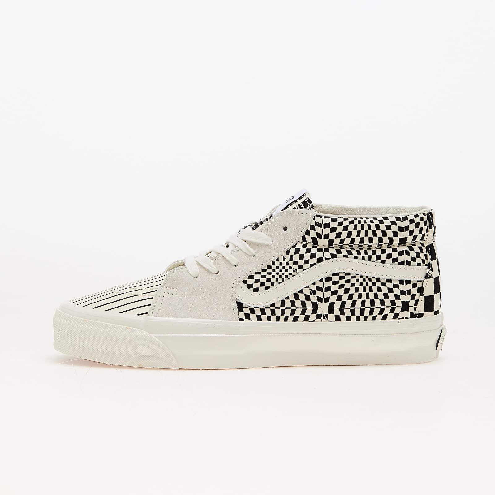 Herren Sneaker und Schuhe Vans Sk8-Mid Reissue 83 LX Pattern Clash Marshmallow