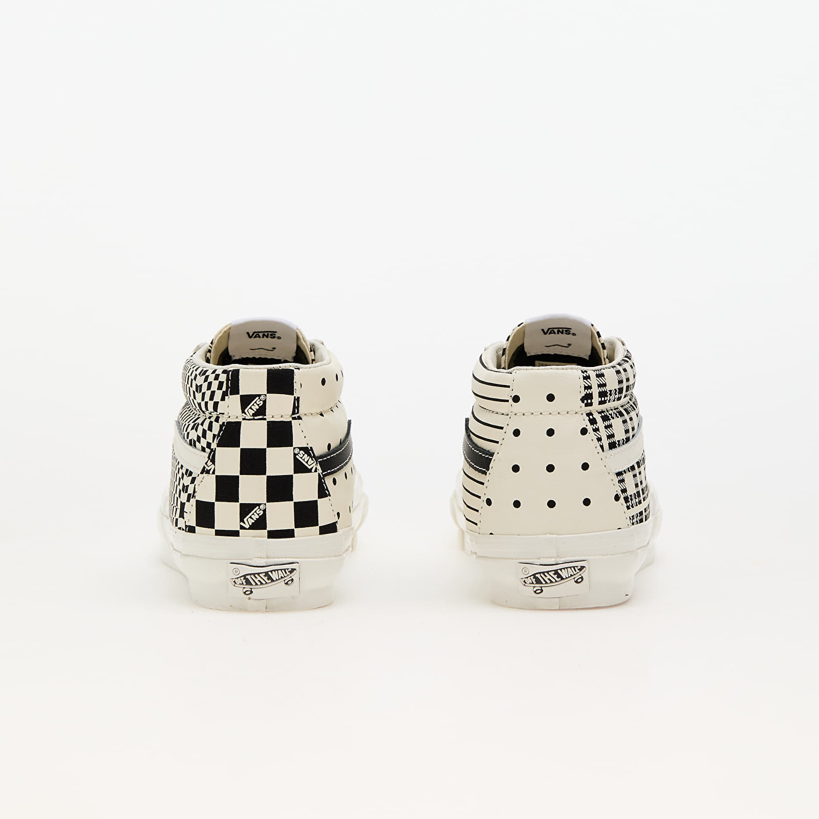 Herren Sneaker und Schuhe Vans Sk8-Mid Reissue 83 LX Pattern Clash Marshmallow