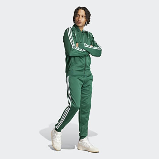Adidas green tracksuit top
