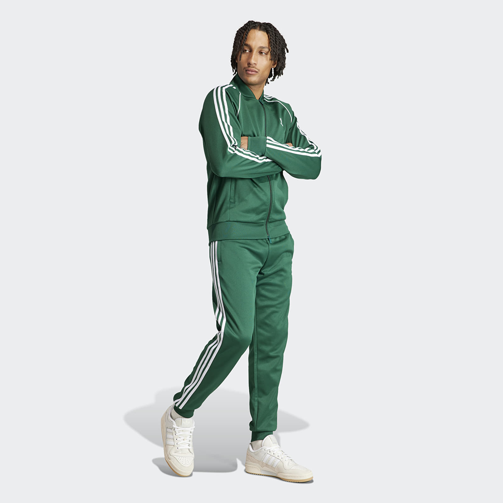 Džemperiai su gobtuvais ir džemperiai adidas Sustainability Track Top Collegiate Green