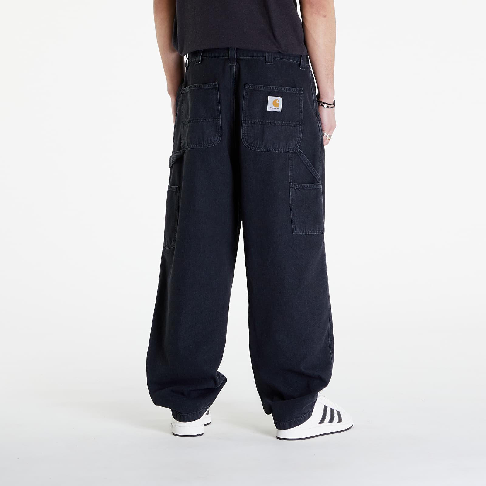 Nadrágok Carhartt WIP OG Single Knee Pant Black Stone Washed