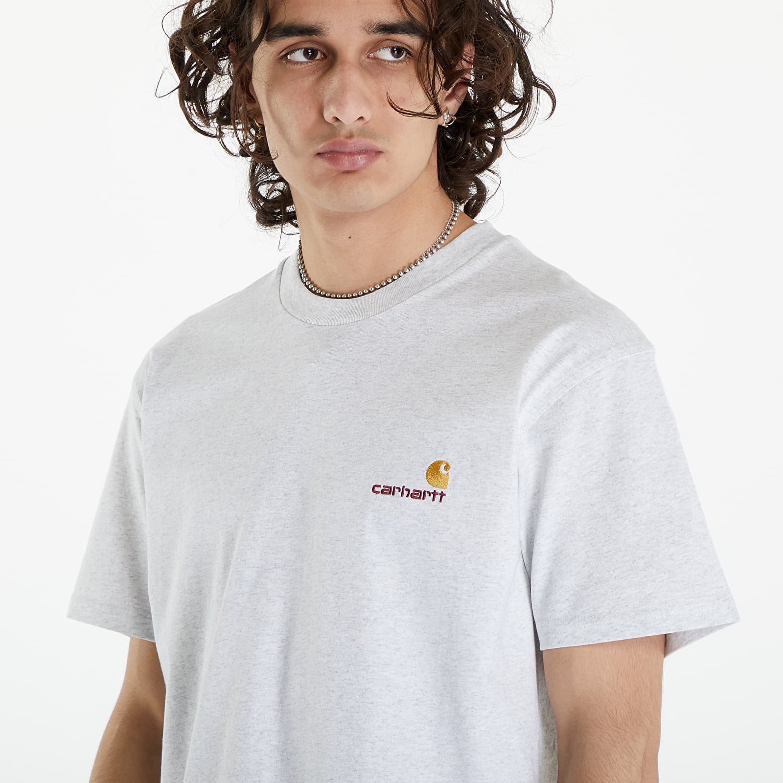 T-shirts  Carhartt WIP S/S American Script T-Shirt UNISEX Ash Heather