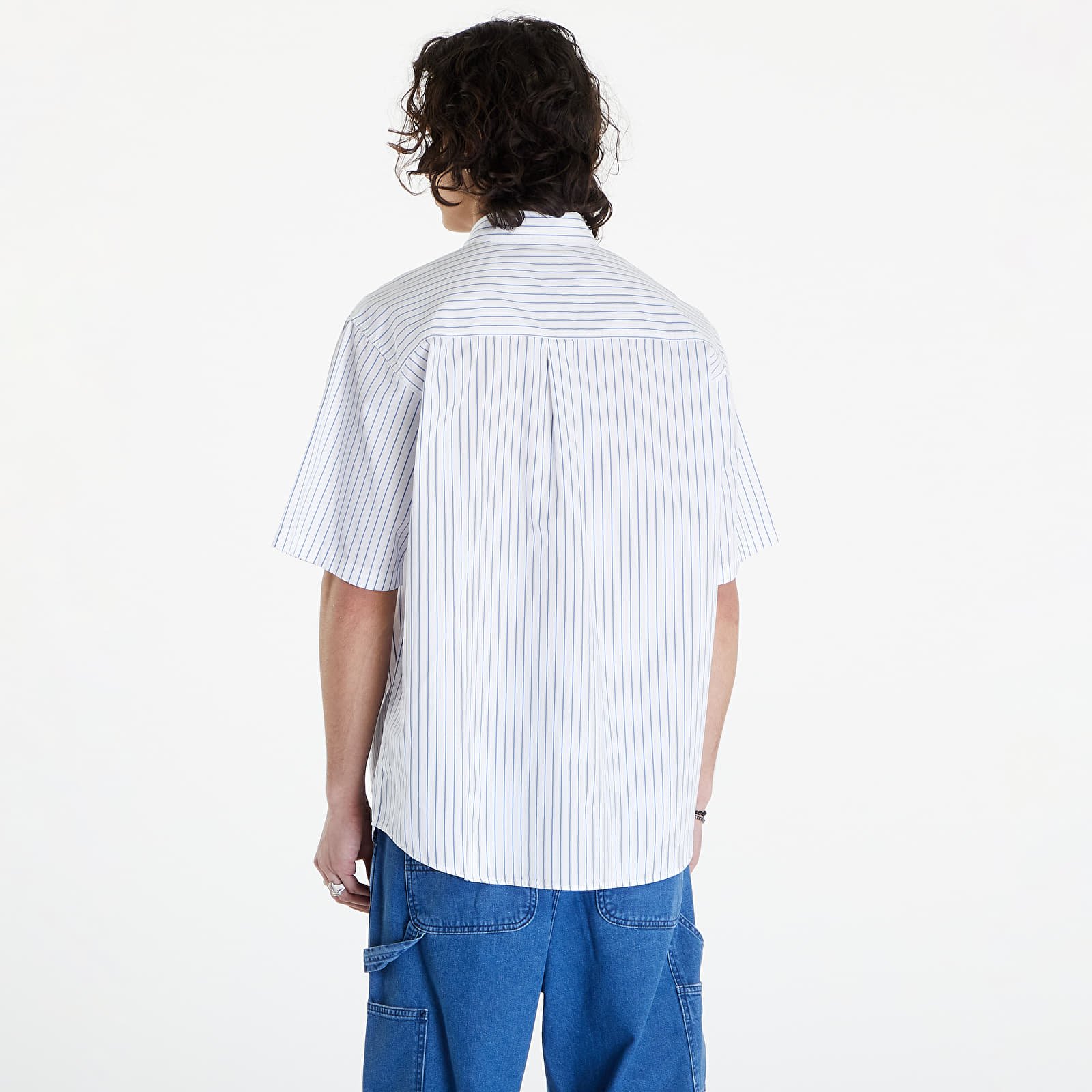 Ризи Carhartt WIP S/S Linus Shirt UNISEX Linus Stripe/ Bleach/ White