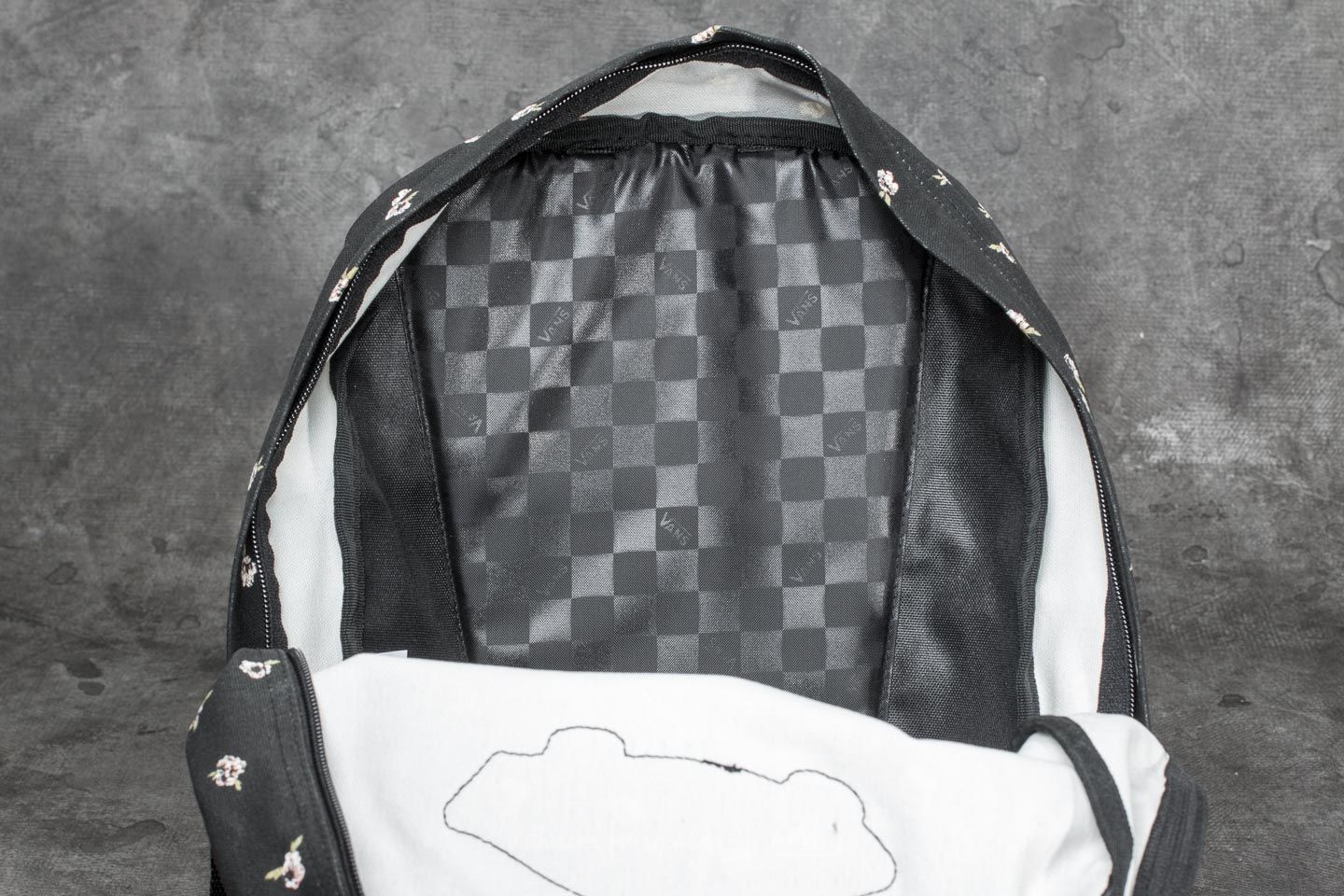 Vans realm backpack fall floral clearance