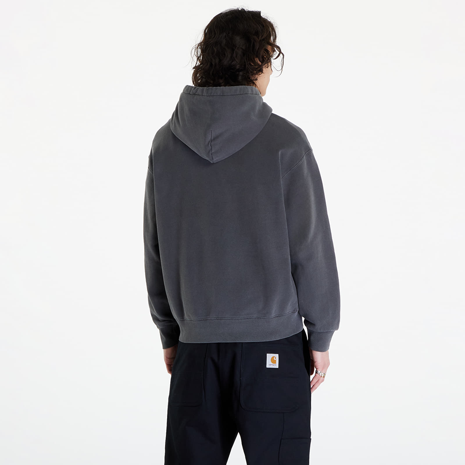 Hettegensere og sweatshirts Carhartt WIP Hooded Nelson Sweat UNISEX Charcoal Garment Dyed