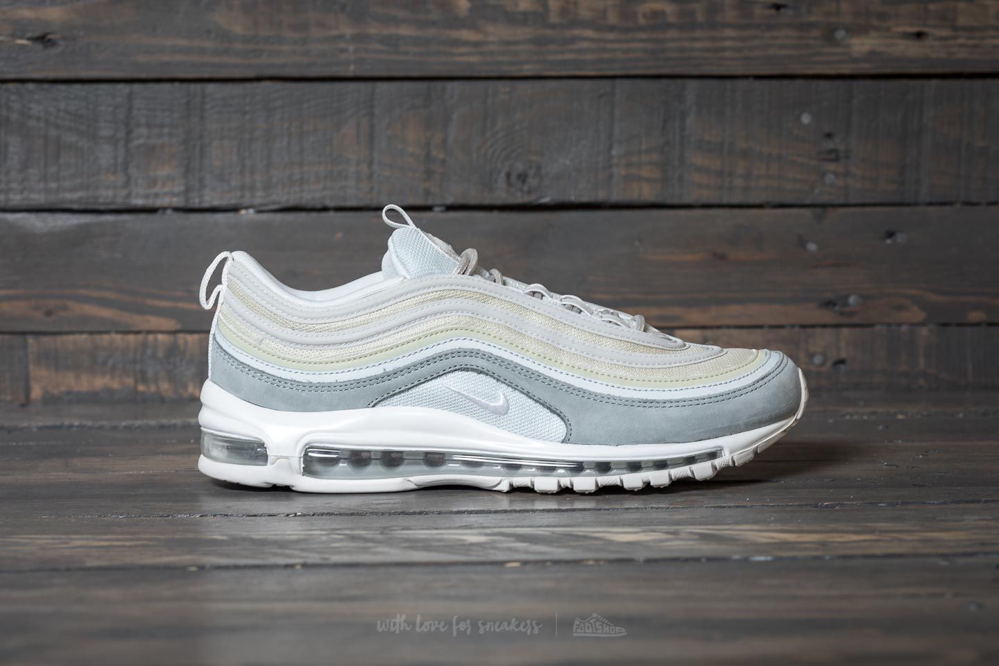 Men s shoes Nike Air Max 97 Premium Light Pumice Summit White