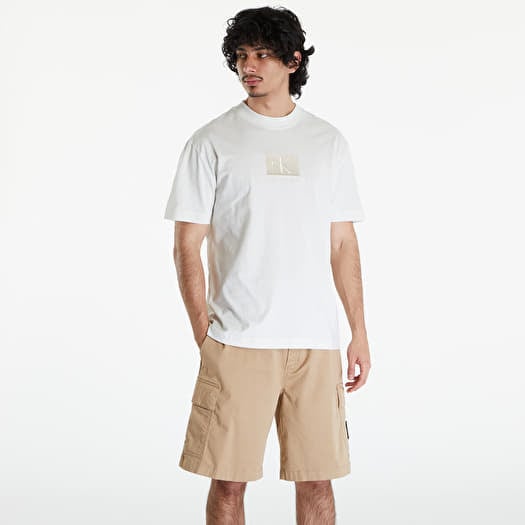 Tričko Calvin Klein Jeans Embroidery Patch T-Shirt White