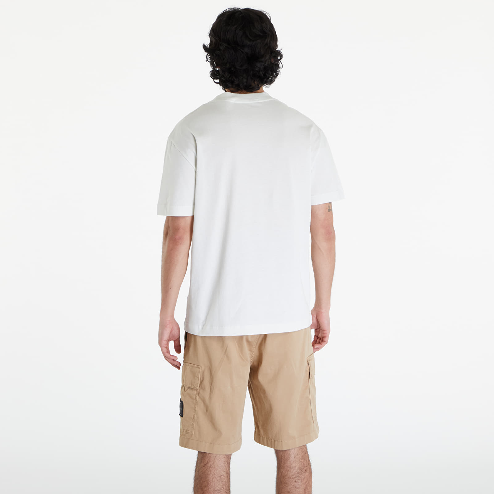 Tričká Calvin Klein Jeans Embroidery Patch T-Shirt White