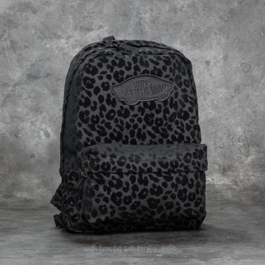 Black leopard backpack online