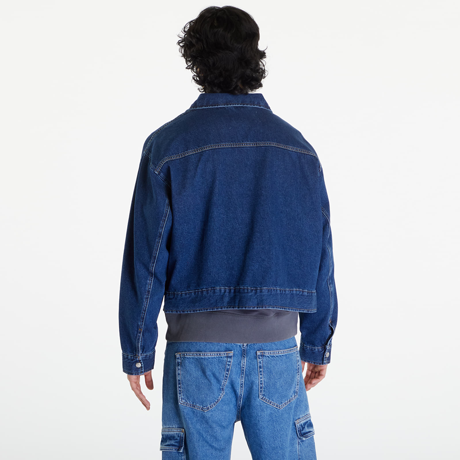 Kurtki Calvin Klein Jeans Denim Relaxed Zip Up Jacket Denim