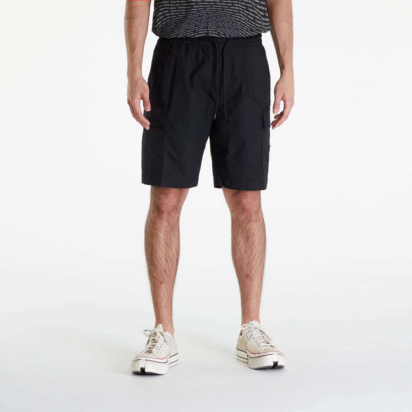 Pantaloni scurți Calvin Klein Jeans Washed Cargo Shorts Black