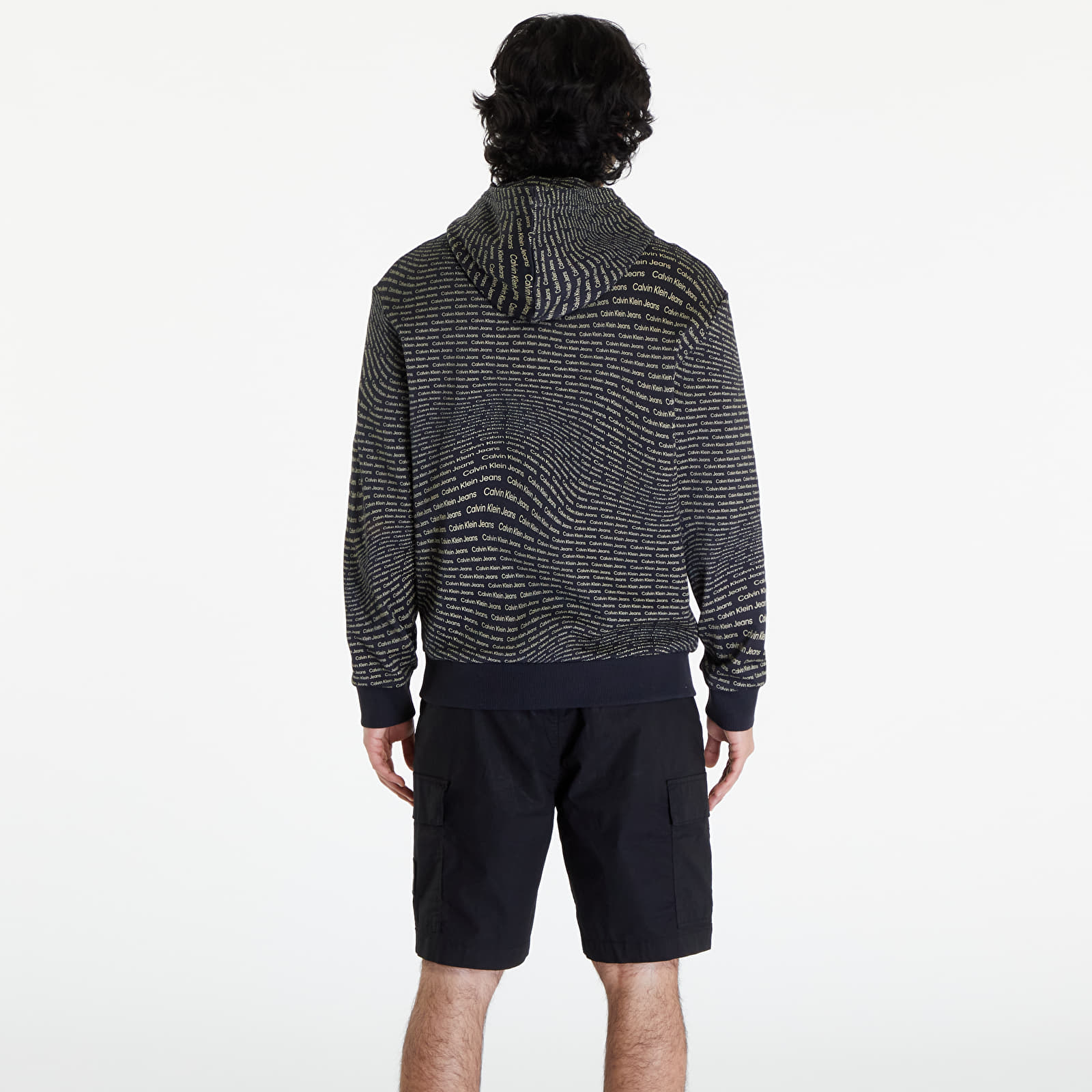 Sudaderas Calvin Klein Jeans Warp Logo Hoodie Black