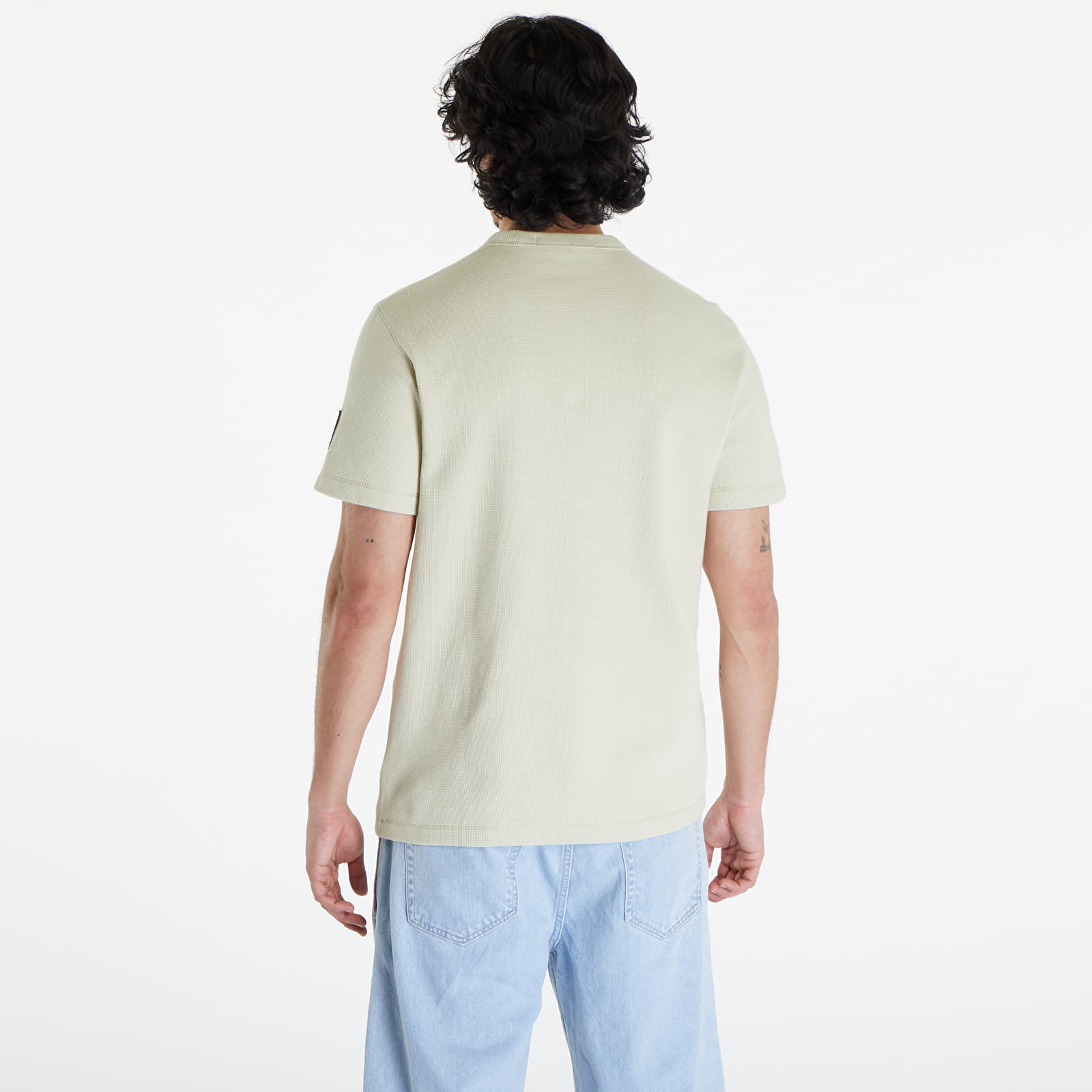 T-shirts Calvin Klein Jeans Cotton Waffle T-Shirt Green Haze