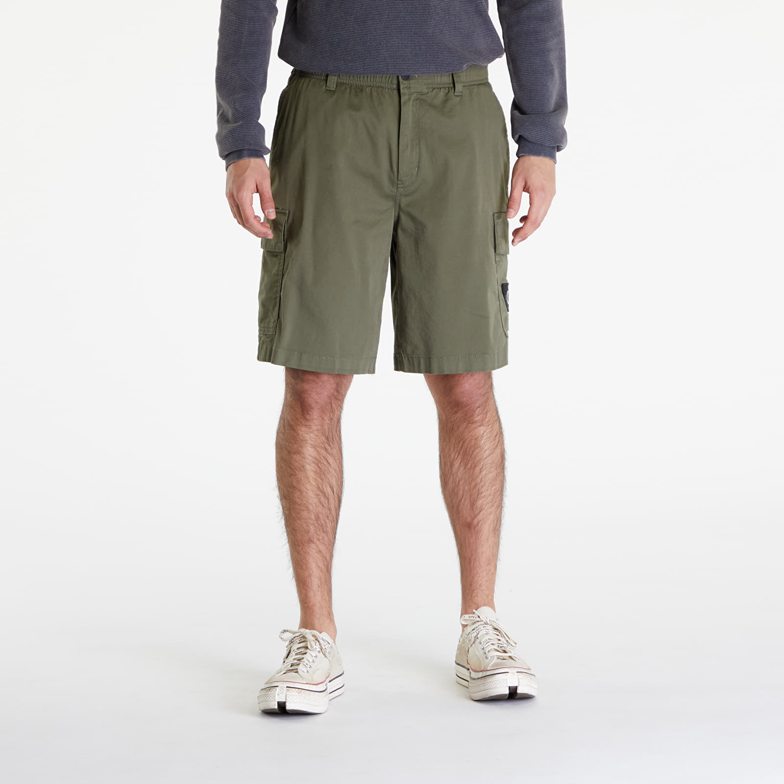 Къси панталони Calvin Klein Jeans Cargo Shorts Dusty Olive