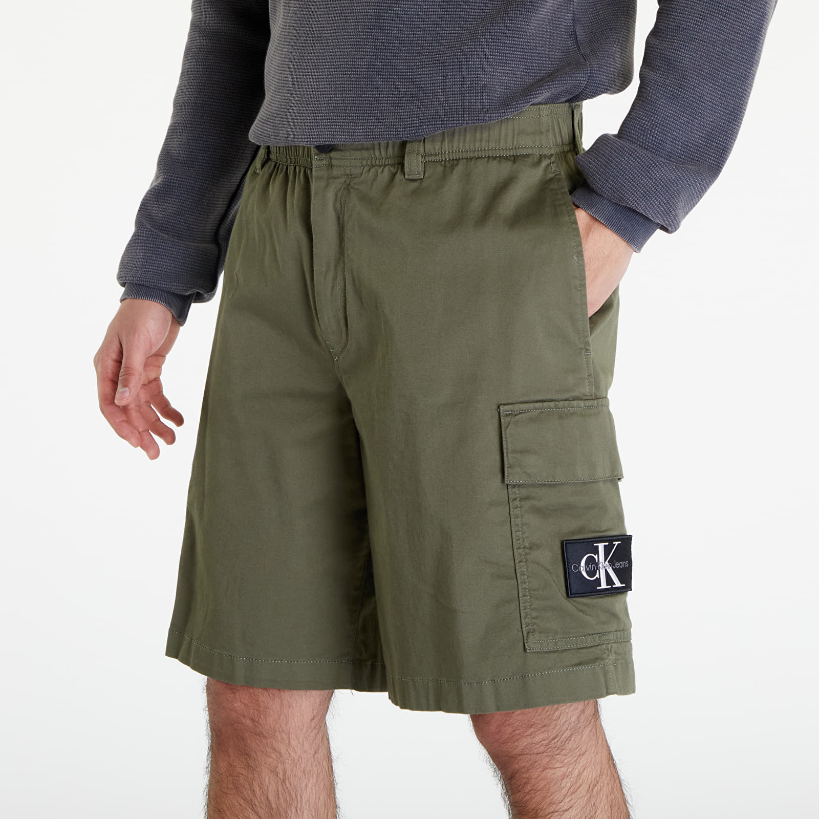 Kurzhosen Calvin Klein Jeans Cargo Shorts Dusty Olive