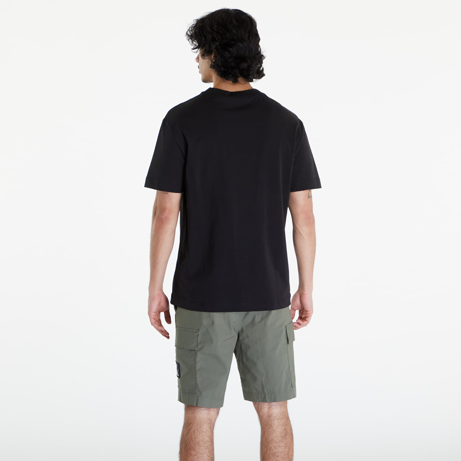 Tričká Calvin Klein Jeans Embroidery Patch T-Shirt Black
